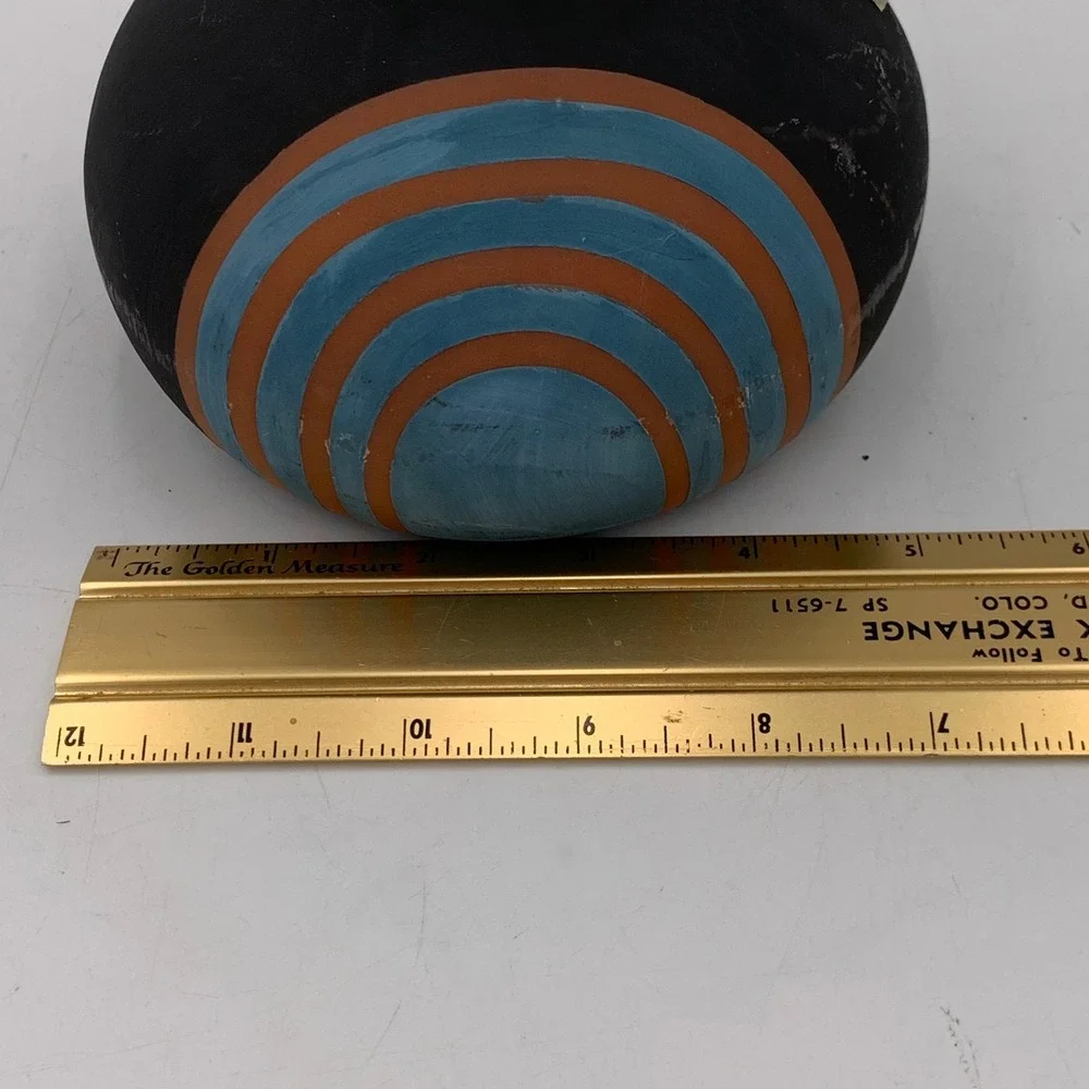 Ziczamla Matte Terracotta Vase‎ Handcrafted Chalkboard Finish MCM Style Rusty